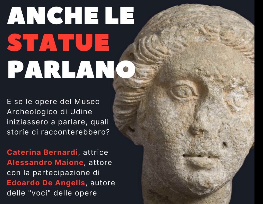 Locandina Anche le statue parlano Museo Udine